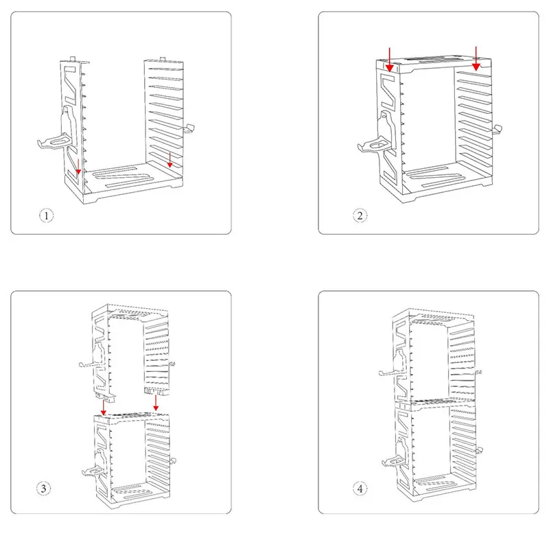 Soporte multifunción para Gamepad de PS4/PS5/XBox/Switch, estante de almacenamiento extraíble con cuatro ganchos