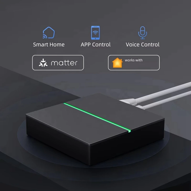 The Newtuya Smart Matter Gateway Smart Home Hub Work With Google Home Alexa Support App Remote Control Wired Matter Gateway