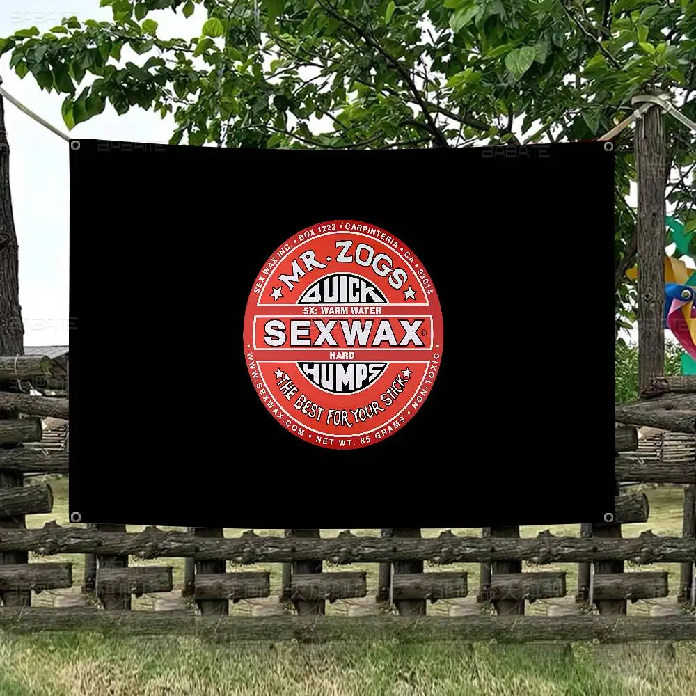 Mr Zogs Surfing Sexs W-Wax DIY Flag For Family Group Photo Living Room Home Dorm Decor Wall Art Decor Banner
