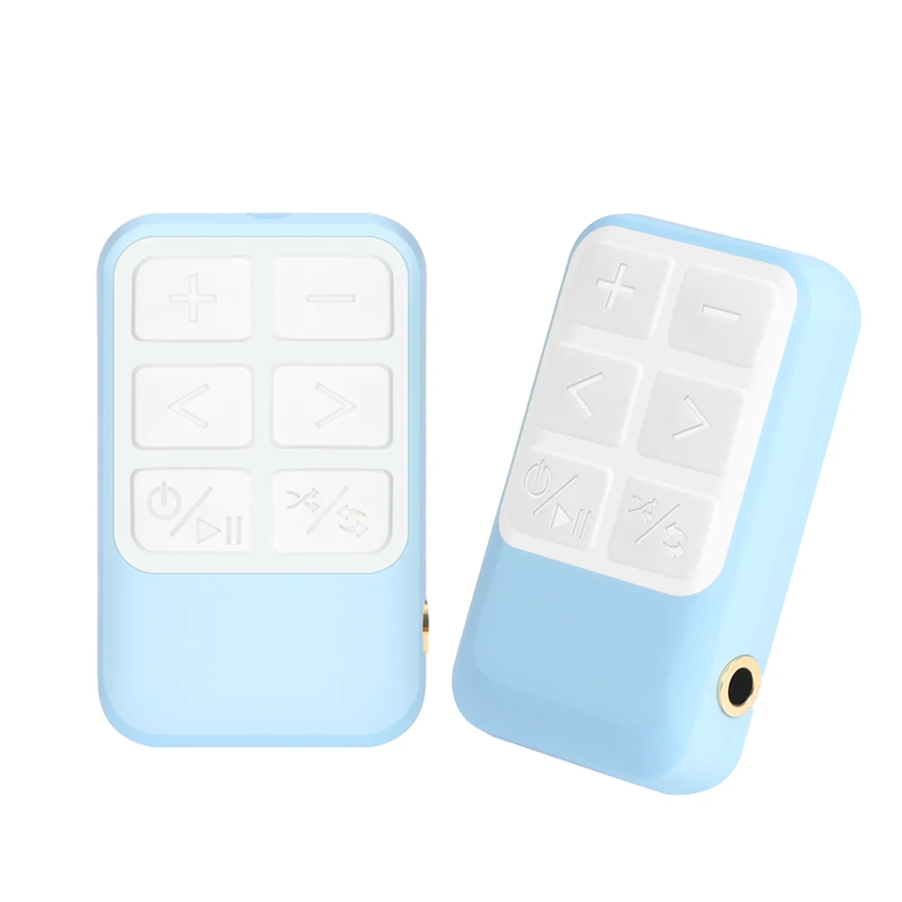 مشغل موسيقى MP3 صغير من Vandlion محرك أقراص USB 250 مللي أمبير في الساعة جهاز تشغيل الموسيقى المحمول Hifi جهاز Walkman بدون فقدان مشبك خلفي أزرق X18