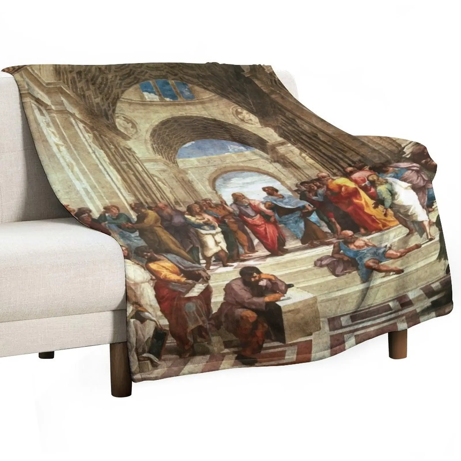 

Raphael | School of Athens Throw Blanket Summer warm winter for babies Polar Blankets