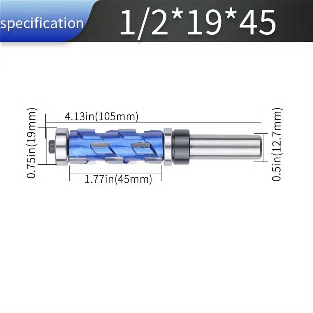 Allsome 1pc Carbide Flush Trim Router Bit with 1/2\