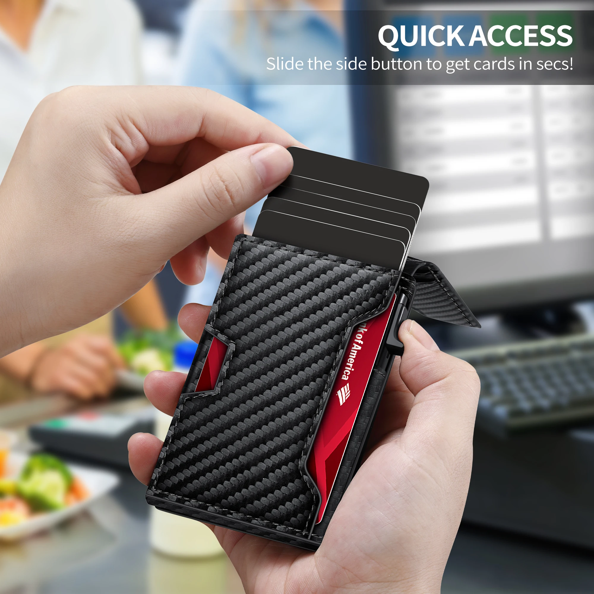 Simple RFID Blocking Credit Card Holder - Minimalist Design