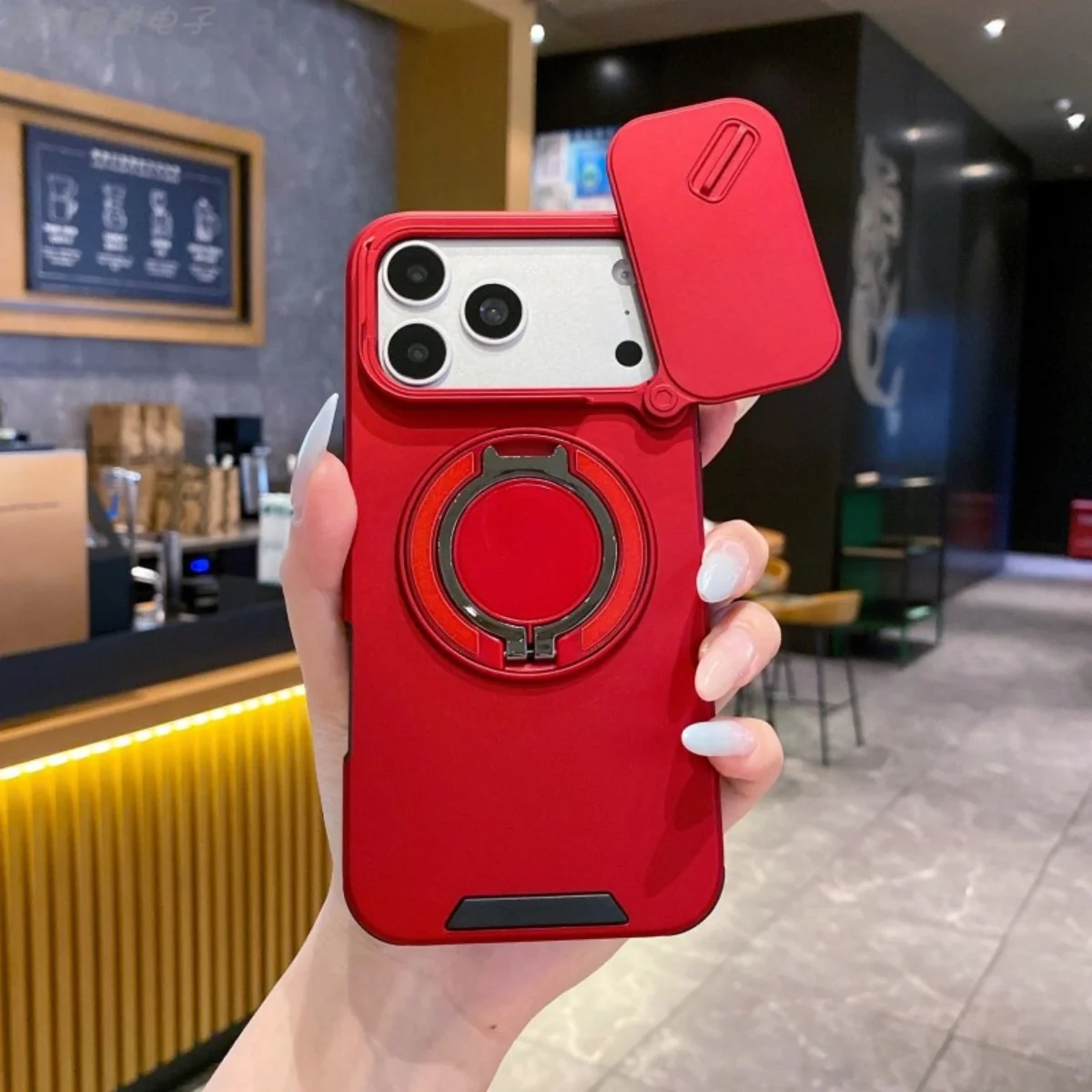 Heavy-duty Rugged Magnetic Stand Case For iPhone 18 17 Air 16 E 15 14 13 12 Pro Max Plus Slide Camera Protect For Magsafe Cover