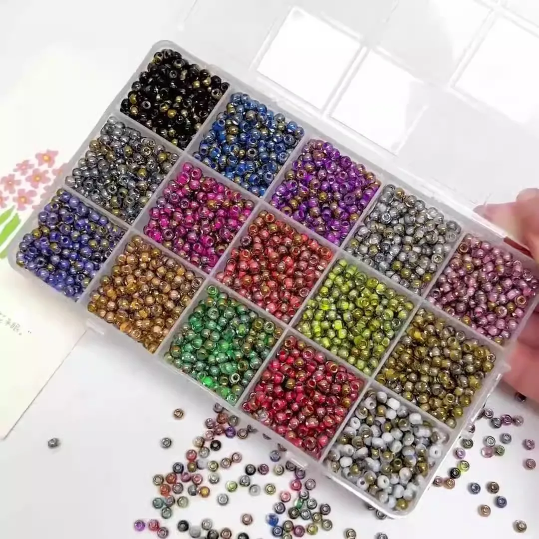 150pcs 4mm Matte Metallic Color Glass Beads Uniform Japanese Loose Spacer Seed Beads for Jewelry Making DIY Sewing