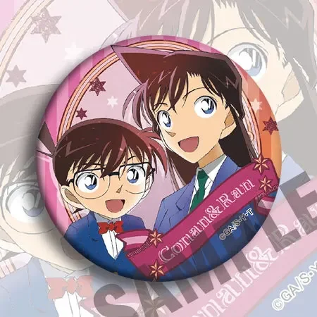 Conan Edogawa Rachel Moore Agasa Hiroshi Anime Peripheral Costumes Character Badges for Halloween Party Friends Props Family