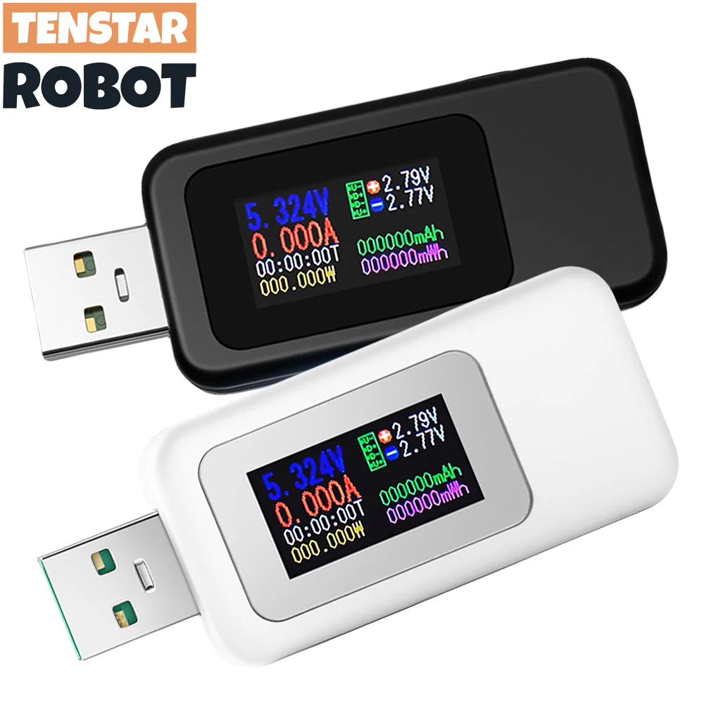 10 in 1 USB Tester DC Digital Voltmeter Amperimetro Current Voltage Meter Amp Volt Ammeter Detector Power Bank Charger Indicator