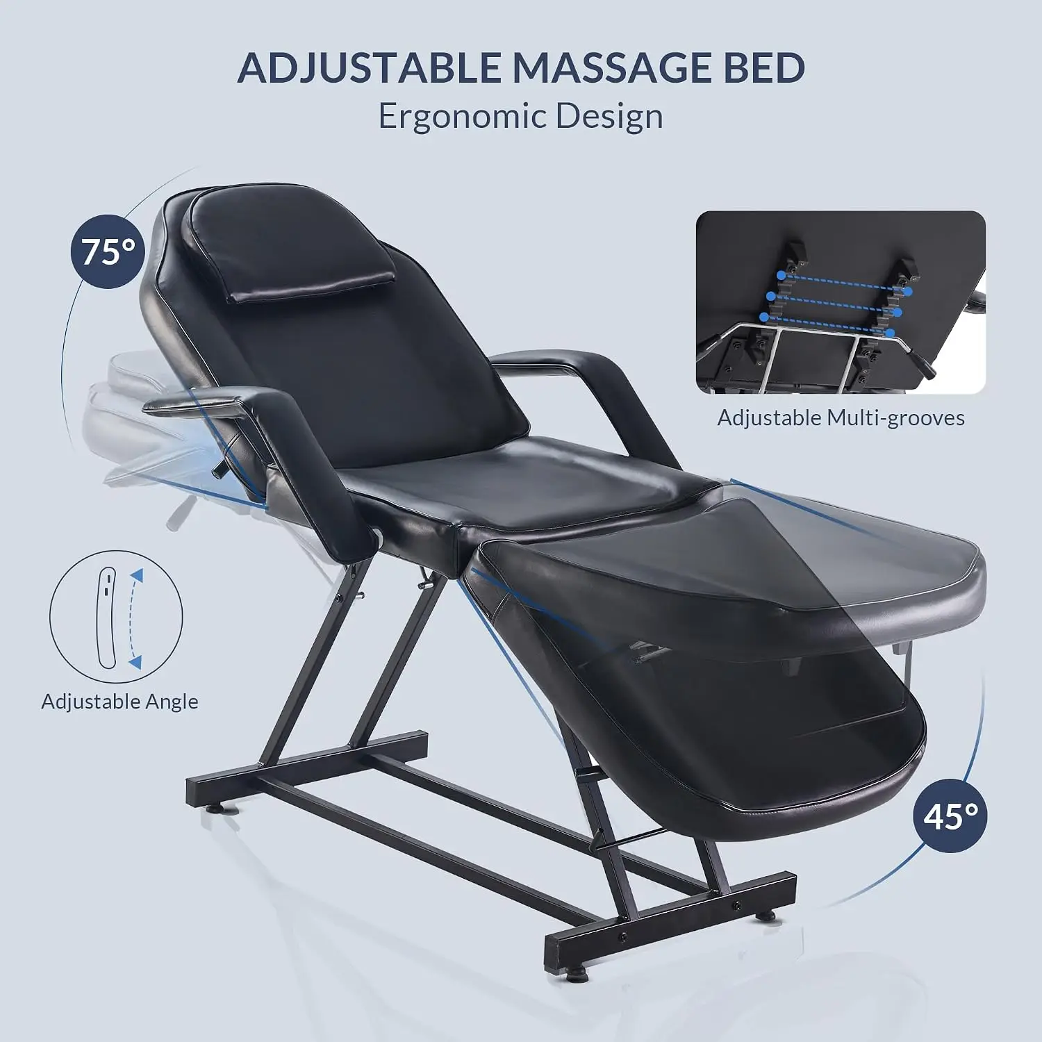 Adjustable Tattoo Salon Bed Eyelash Microblading Massage Facial Lash Beauty Treatment Spa Equipment, Customized
