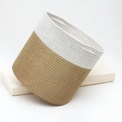 

1Pcs Crafted Flower Basket Foldable Woven Storage Container Portable Sundry Holder for Clothes Toiletries Decorative Home