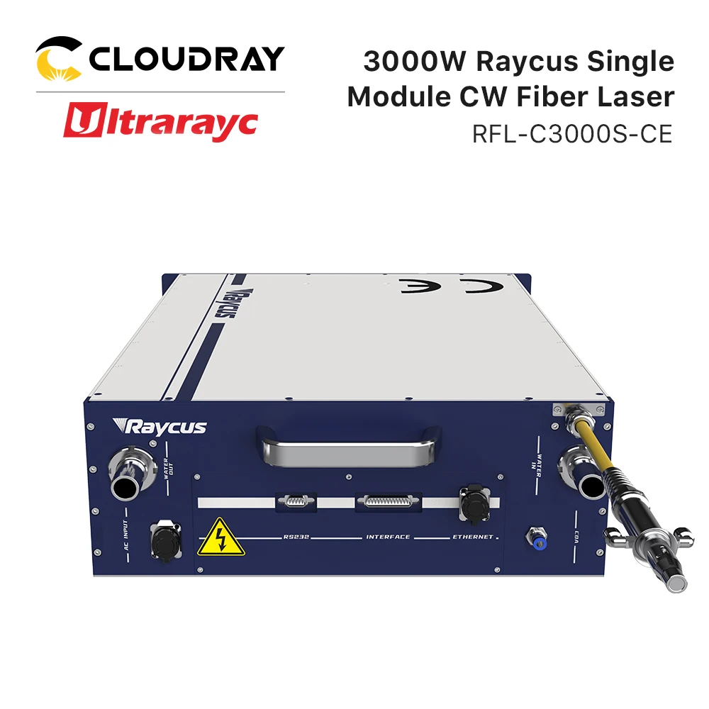 Ultrarayc Original Raycus 1064nm Fiber Laser Source RFL-C3000S Single Module 3000W CW Fiber Lasers for Cutting Welding Machine