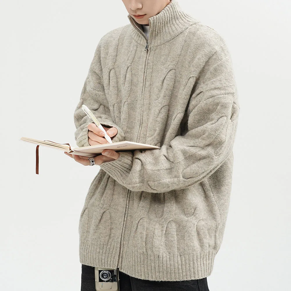 Comfortable Men Jacquard Sweater Casual Wear Casual Long Sleeve Fashion High Street Vacation Suitable Daily Wear