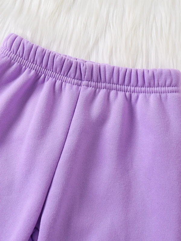 ربيع الخريف طفلة الكرتون طباعة مقنعين الصوف طويلة الأكمام البلوز والسراويل لطيف قطعتين مجموعة للأطفال الصغار #5