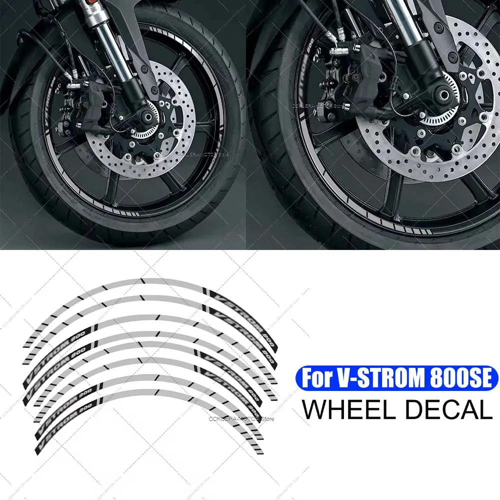 

For V-strom 800 se vstrom800se Motorcycle Accessories Stickers Waterproof Decal Wheel Sticker