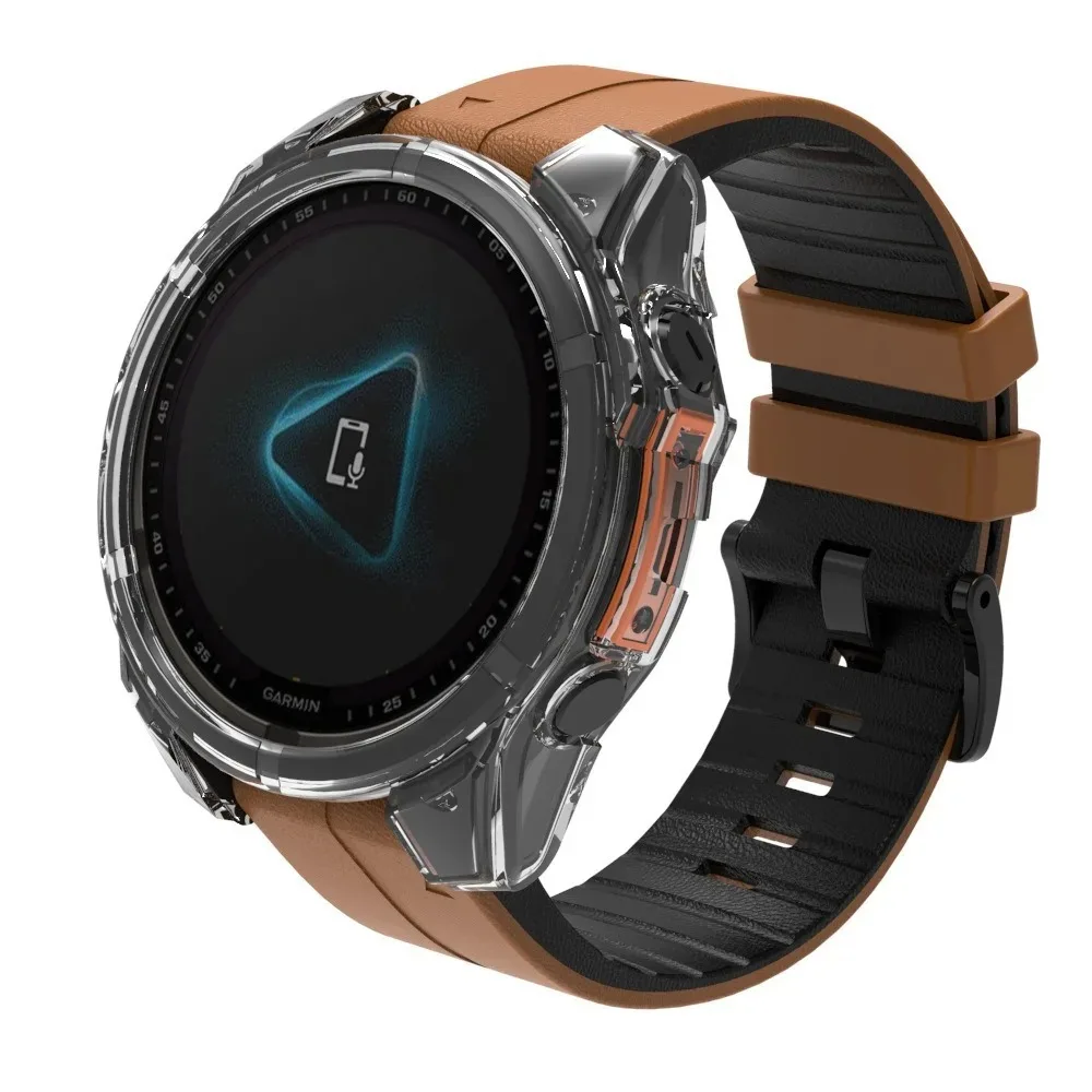 Smartwatch TPU Soft Shell Edge Protector Case Frame For Garmin Fenix 8 43mm 47mm 51mm Protective Bumper Cover Fenix8 Accessories