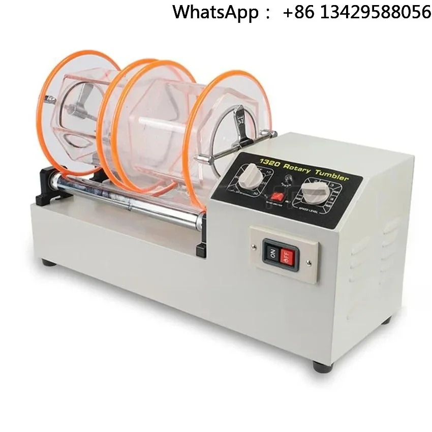 Large Capacity Rotary Tumbler Polishing Barrel Polisher Jewelry Polishing Machine
