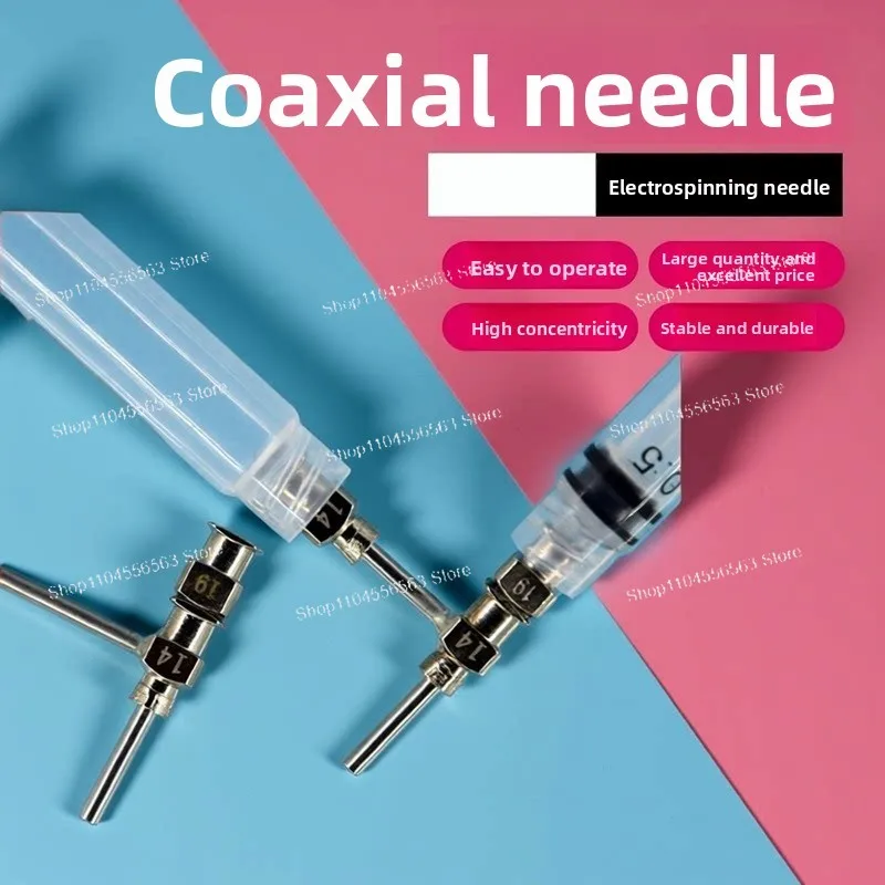 Coaxial Nozzle Dual Needle Hub, Core-Shell Structure for Electrospinning & 3D Printing