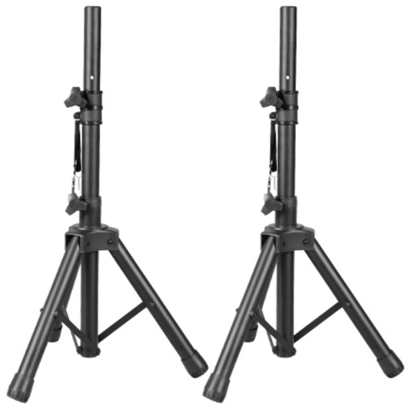 2X Speaker Stand Tripod Stand Audio Tripod KTV Outdoor Shelf Metal Floor Stand