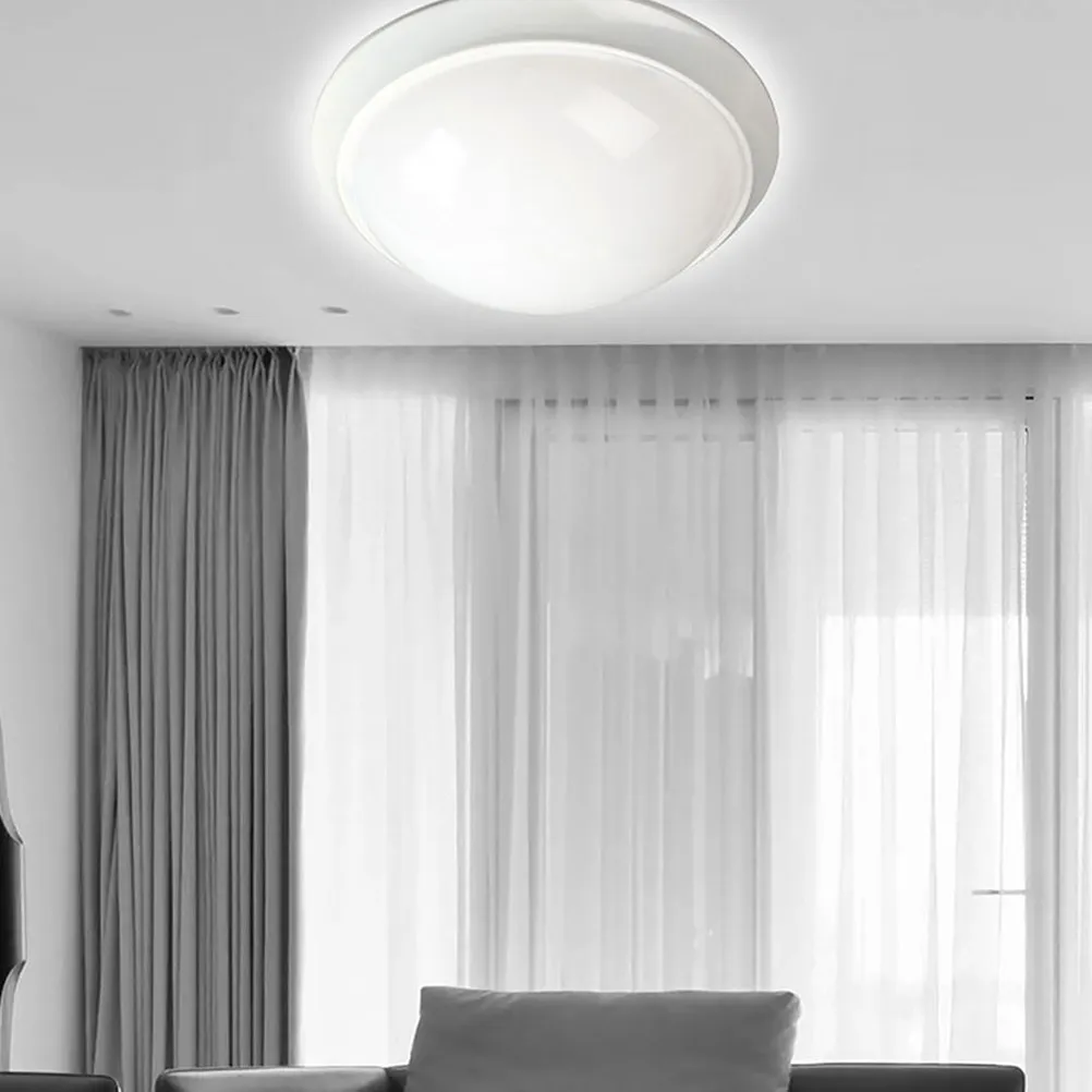 

4Pcs LED Ceiling Light Shade Replacement Cover Round Lampshade for Hallway Corridor Balcony Plastic Diffuser Lamp Cover