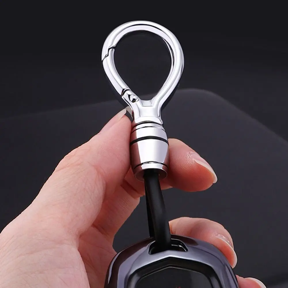 Anti-Lost Car Key Ring High Quality Split Rings Keyring Leather Rope Pendant  For Lexus  Audi BMW car