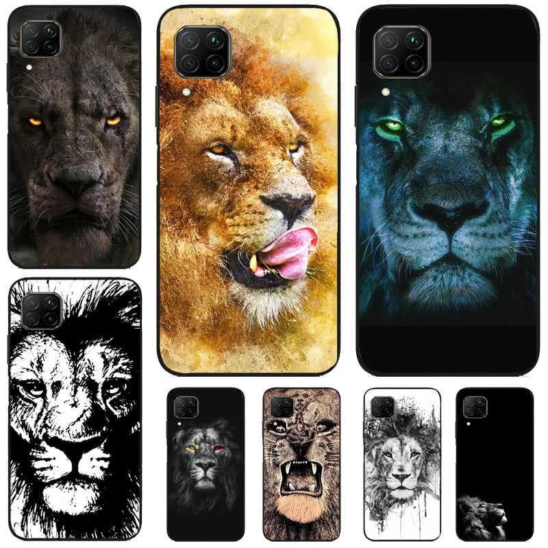 Ferocious Lion Case For Huawei P30 Lite P40 P20 Nova 11 Pro 3i 8i 11i 9 10 SE 5T Y60 Y61 Y70 Y90 Y91 Cover