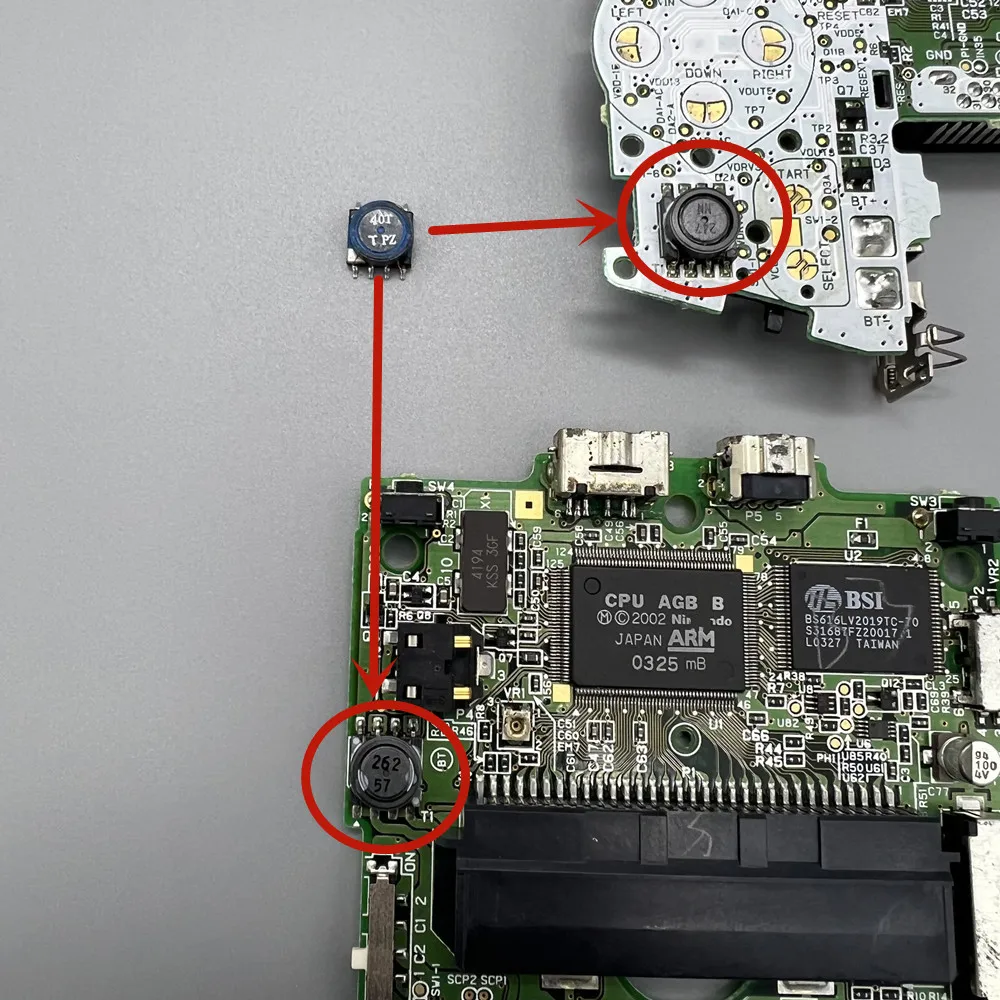 Power transformer for Gameboy ADVANCE GBA GBASP AGS-001