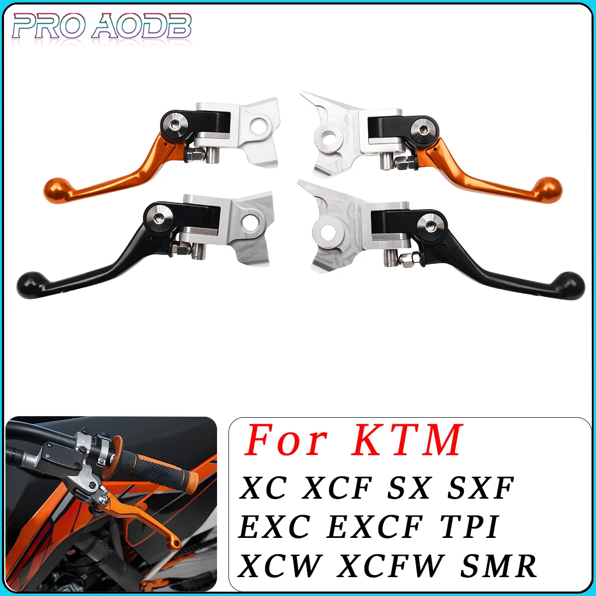 

Motorcycle CNC Brake Clutch Lever Handle For KTM EXC SX SXF XC XCF EXCF XCW XCFW SMR TPI 2014-2023 125 250 300 350 450 500