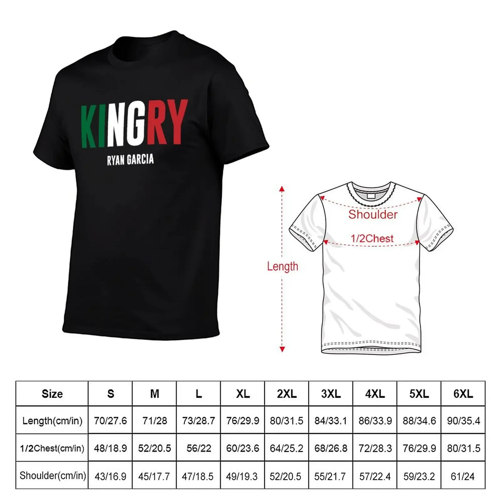 Funny Gift Boxing KINGRY Ryan Garcia T-Shirt quick drying graphic t shirts man t shirt summer shirt mens clothes