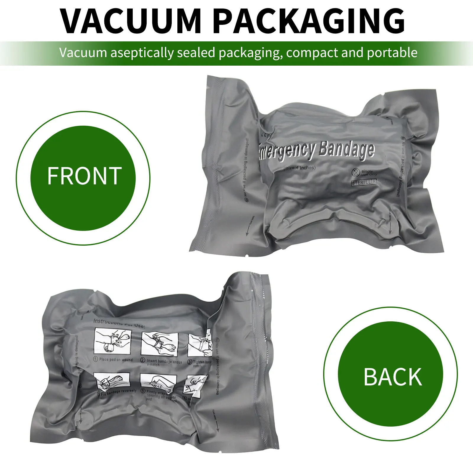 عاصبة الملابس الطبية للتوازن عاجل الشاش ضغط في الهواء الطلق العناية بالجروح بقاء والعتاد لوازم التخييم