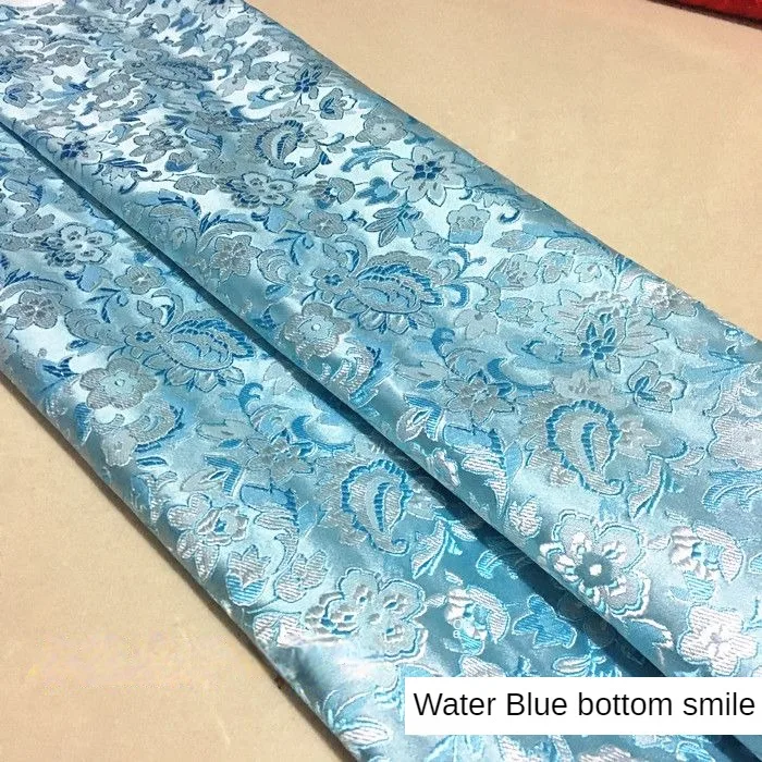 High-grade Flower Pattern Jacquard Fabric Brocade Smooth By Meter for Skirts Hanfu Sewing Plain Summer Printed Cloth Comfortable