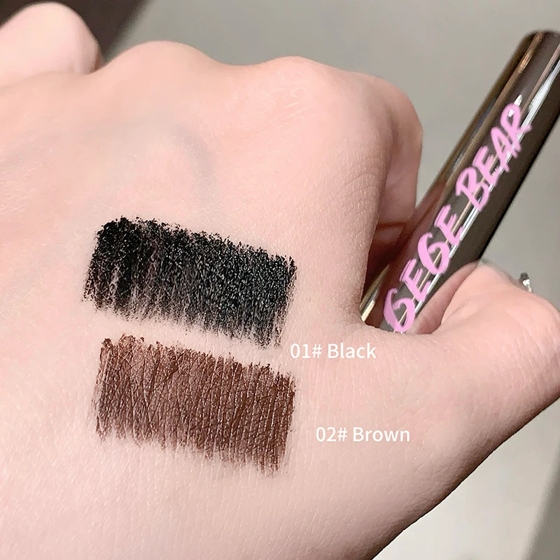 Gege Bear Long Curling Mascara Natural Curling กันน้ํา ติดทนนาน รองพื้นขนตาไม่เลอะเลือน
