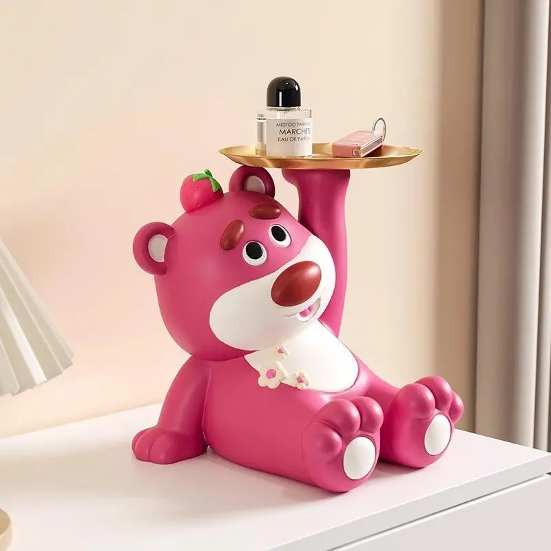 

Strawberry Bear Entrance Key Storage Storage Shelves Living Room Home Decorations Housewarming Gift Furnishings Model Handmade