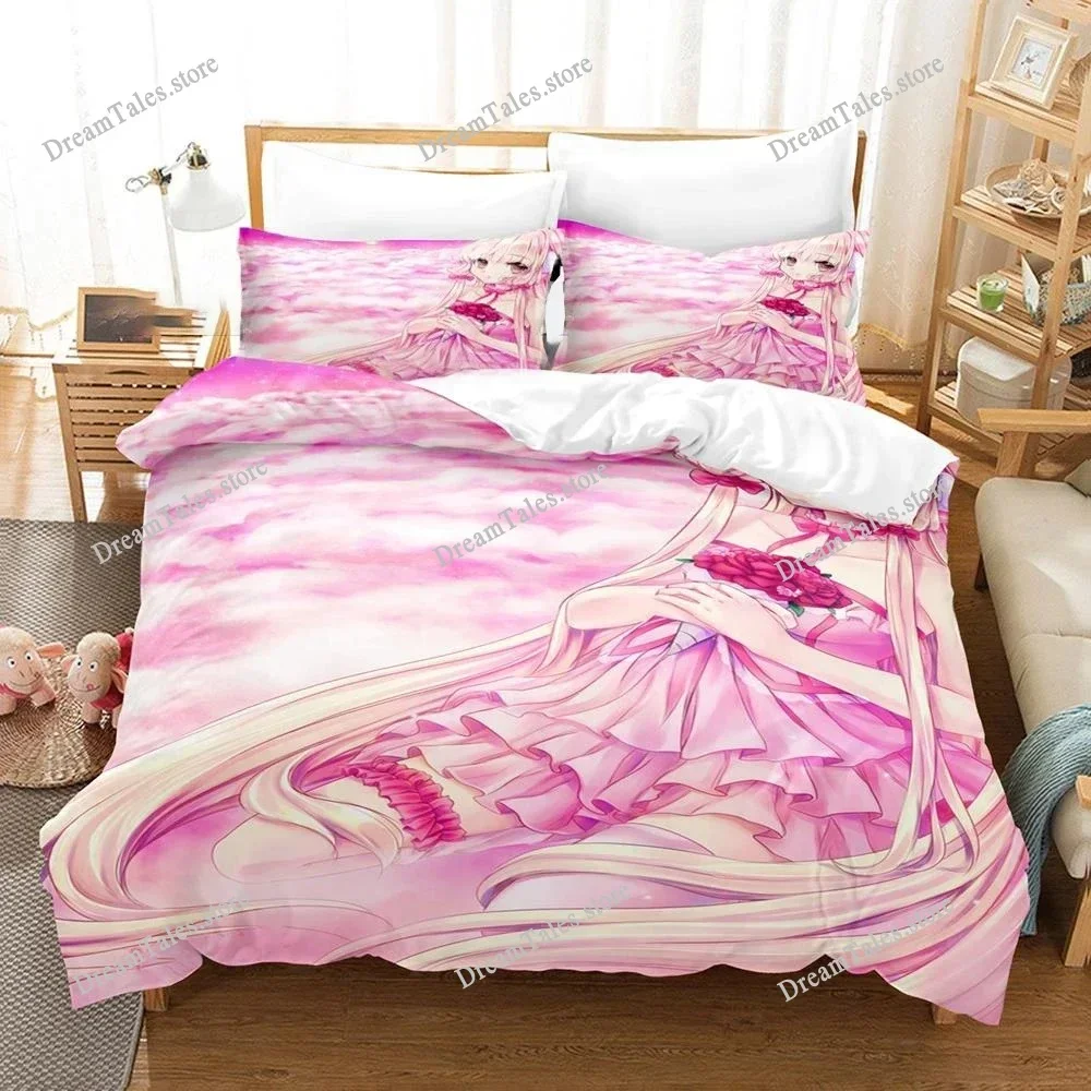Chobits Chi Luxury Bedding Set Japan Anime Duvet Cover Set Comforter Bedspread Linen Twin Single Size Printed Home Textile741