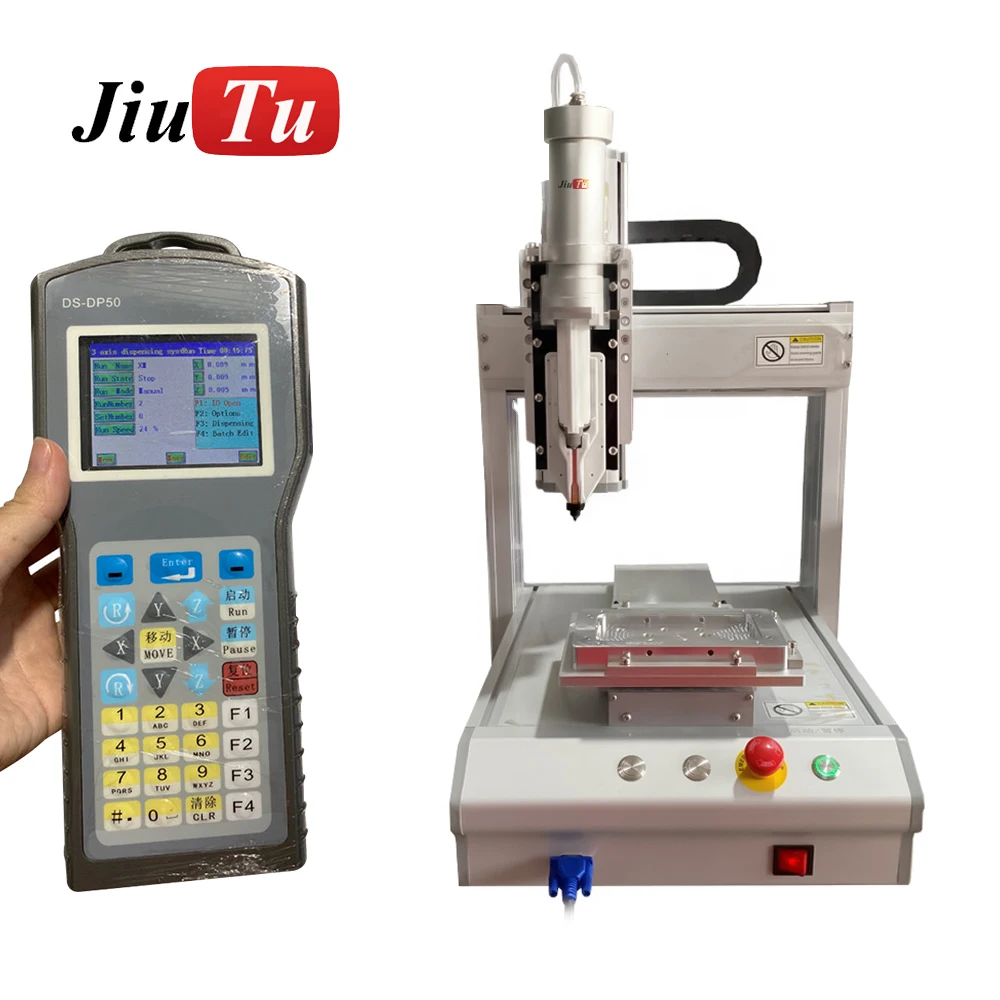 Jiutu Newest Automatic Waterproof Glue Dispenser Machine For Phone Frame Dispensing Polish Screen