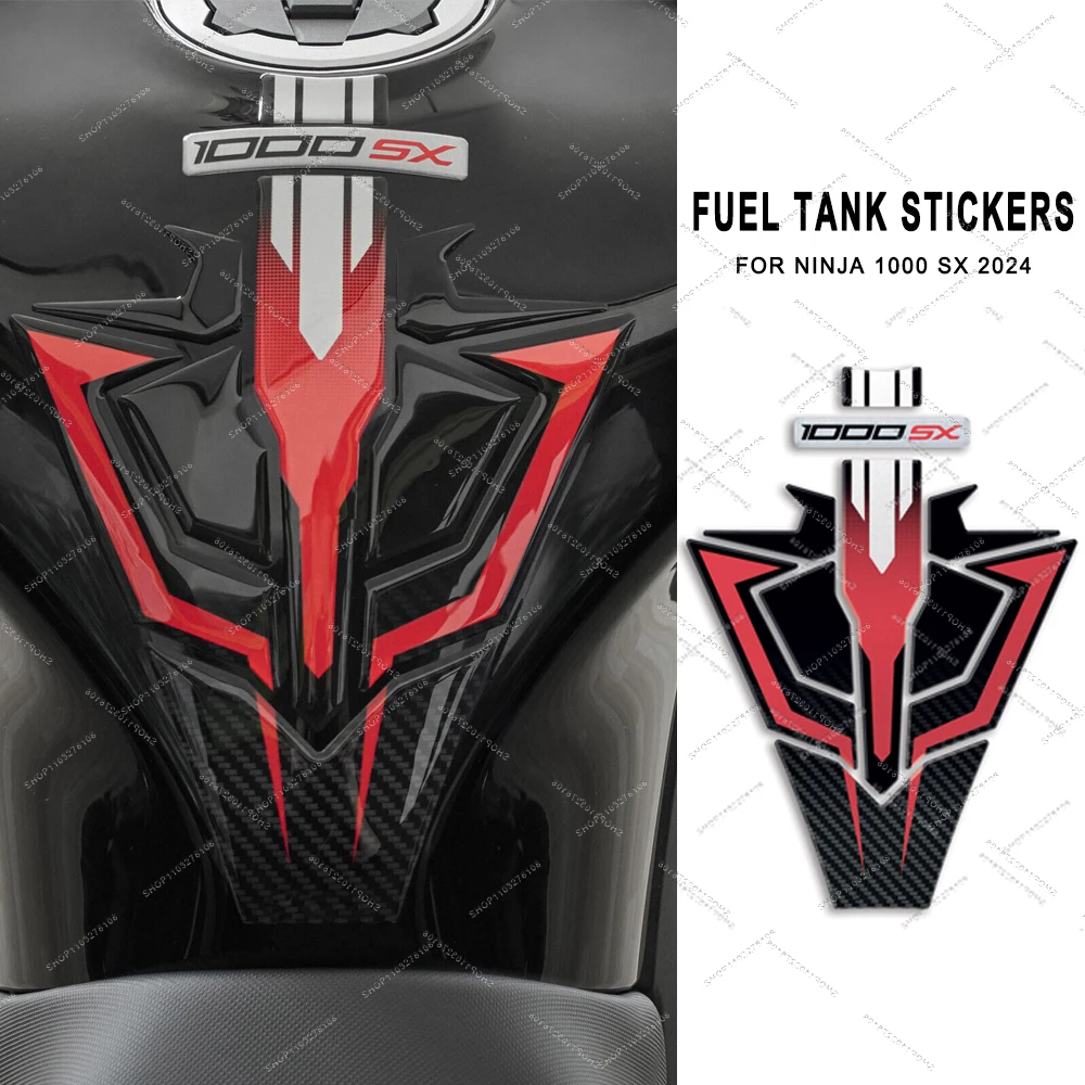 

3D Resin Sticker Motorcycle Fuel tank stickers Waterproof Protector Decals for Kawasaki Ninja 1000 SX 2024