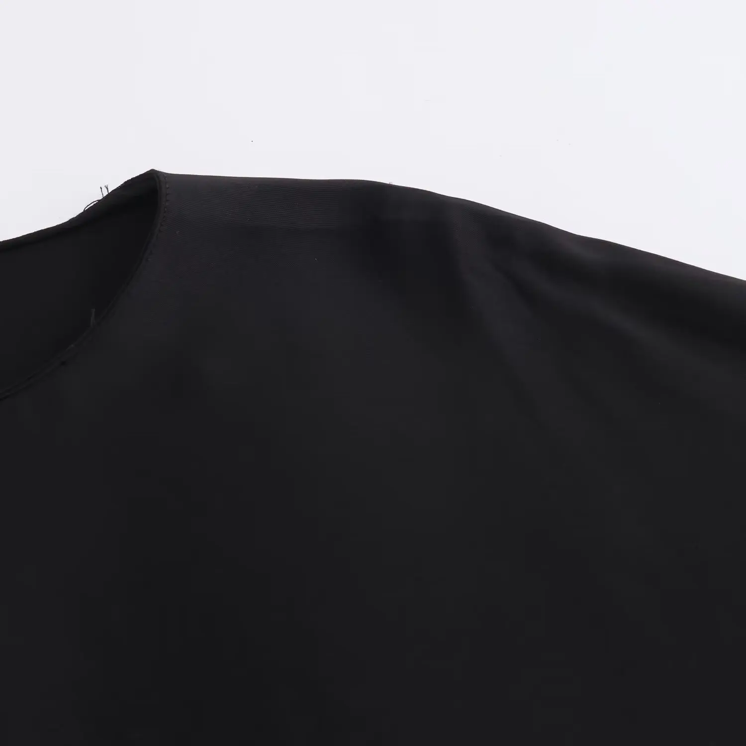 Faionable assimétrico renda irt feminino casual respirável poliéster longo sve redondo ne comprimento médio irt versátil sle