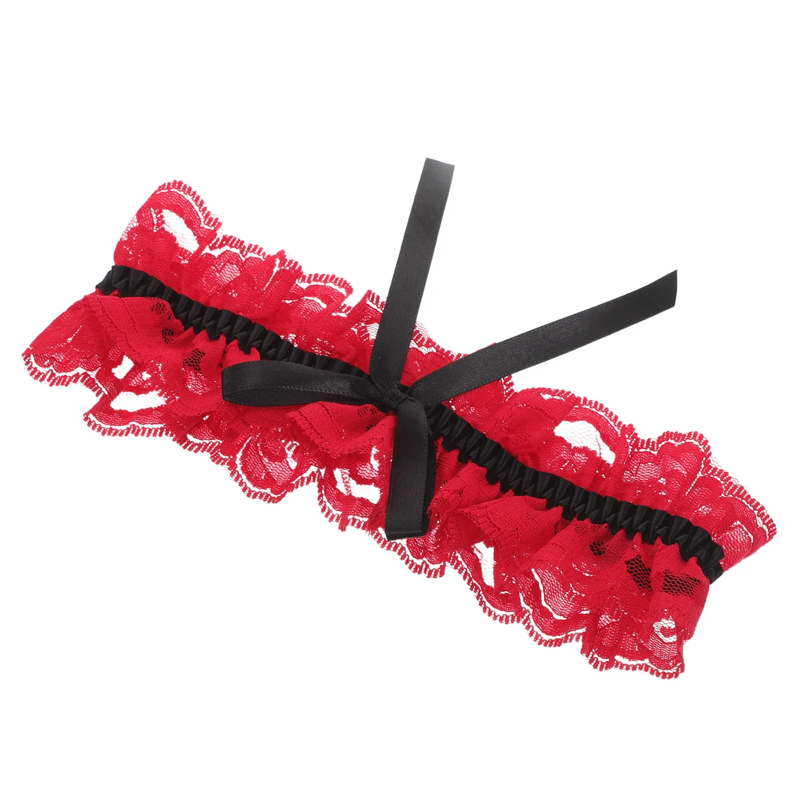 

Lace Ribbon Bow Wedding Garter Bridal Leg Ring For Women Adjustable Elastic Thigh Garters Party Prom Accessories