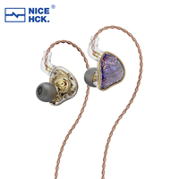 NICEHCK DB2 HiFi Wired IEM 1DD+1BA Hybrid Dual Driver Microphone Music In-ear Earbud Monitor Detachable 0.78 2Pin Cable Earphone