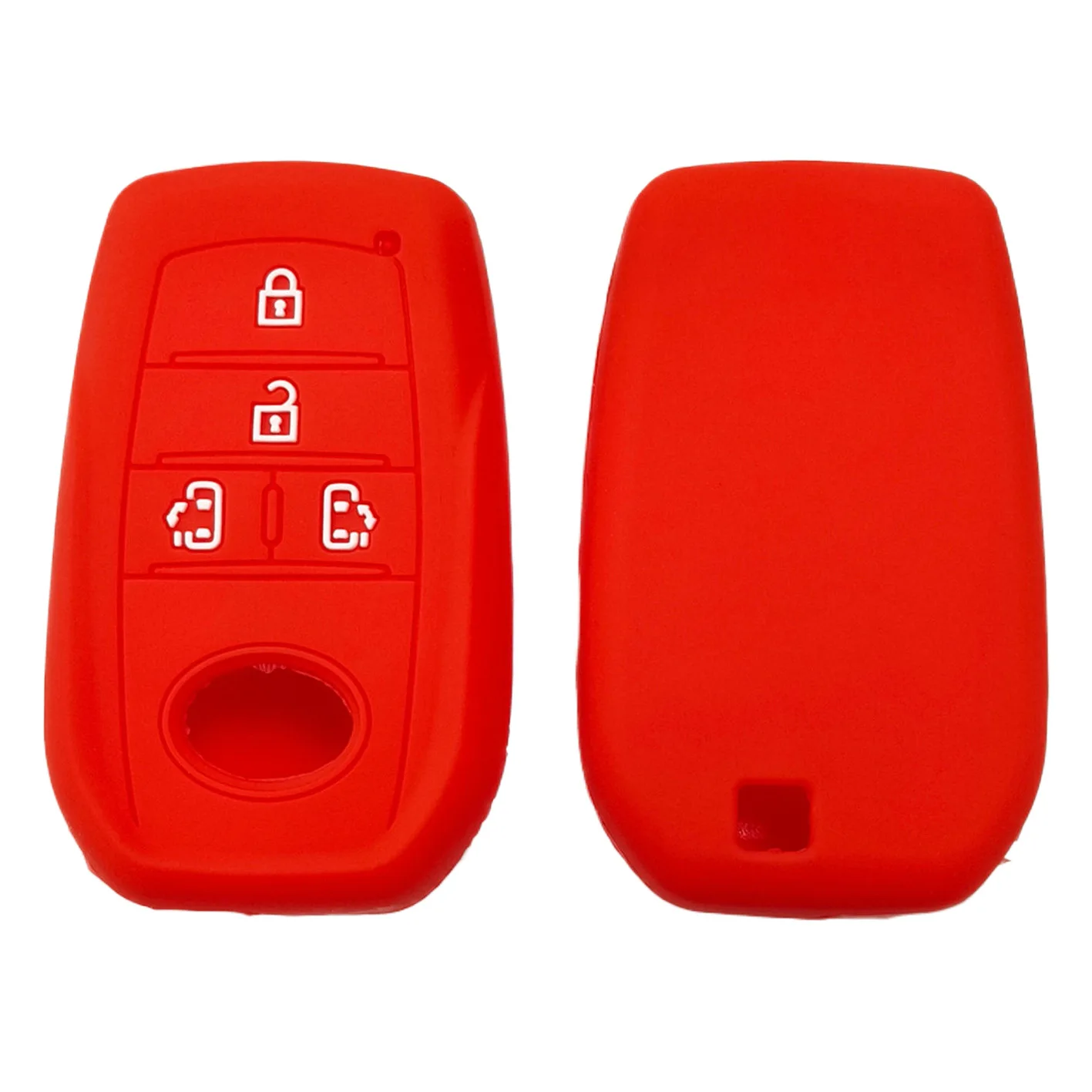 Suitable for Toyota Grevia Remote Control 4-button Silicone Key Cover Wilfa Alpha Car Key Cover Without Standard
