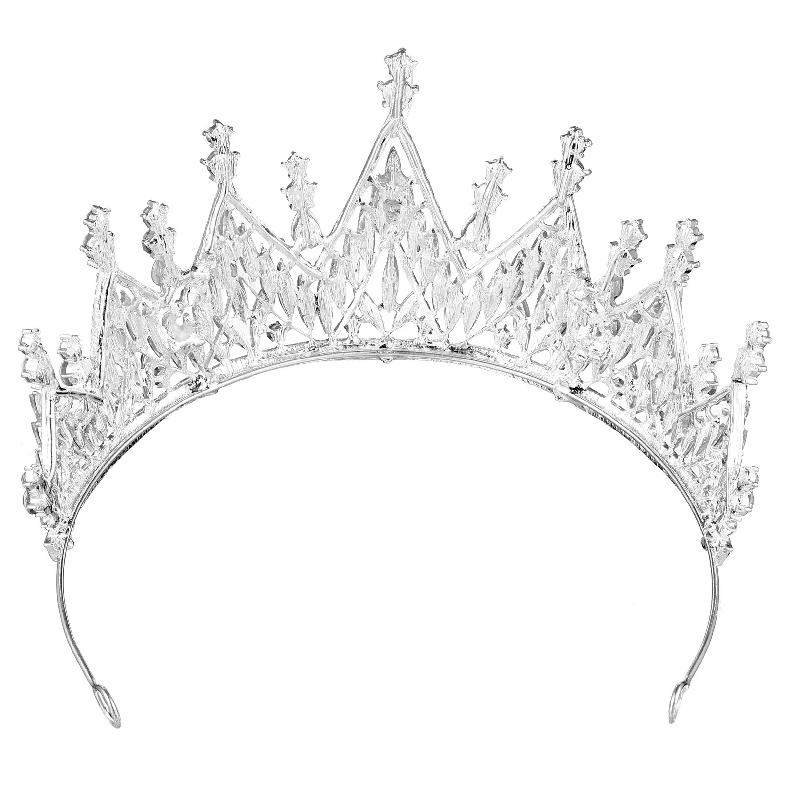 

Adorable Glitter Rhinestone Crown Headband for Bride Wedding Flower Girls Party Decor Crown for Women Girls Sparkling Hair Hoop