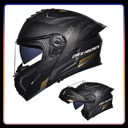 Casco integrale da Moto per adulti casco da Motocross ribaltabile approvato DOT Dual Visor casco integrale modulare da uomo Cascos Para Moto