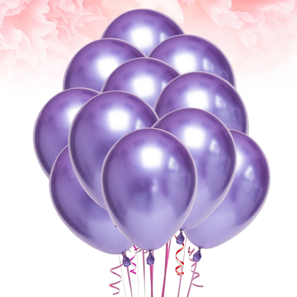 

50Pcs 10 Inches Latex Balloons Metallic Color Thick Premium Party Supplies Festival Wedding Banquet Decoration