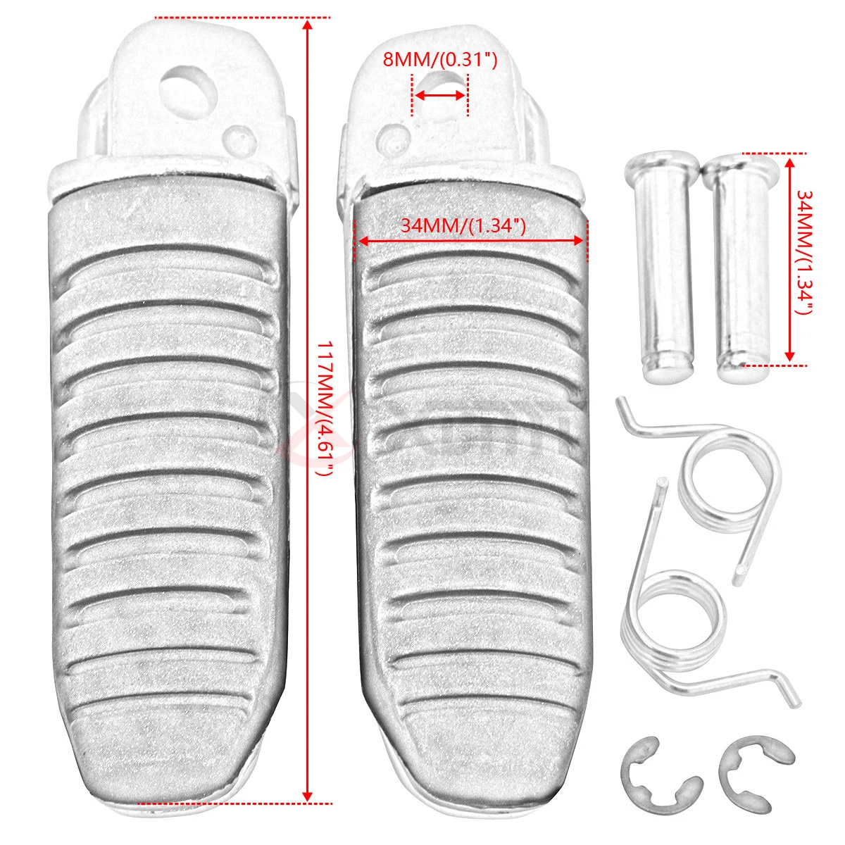 Reposapiés delantero para motocicleta, estriberas para Suzuki GSF600, BANDIT 600, 1996-2000, RF600, 1993-1998, BANDIT 400, GSF400, GK75A, GSX400,