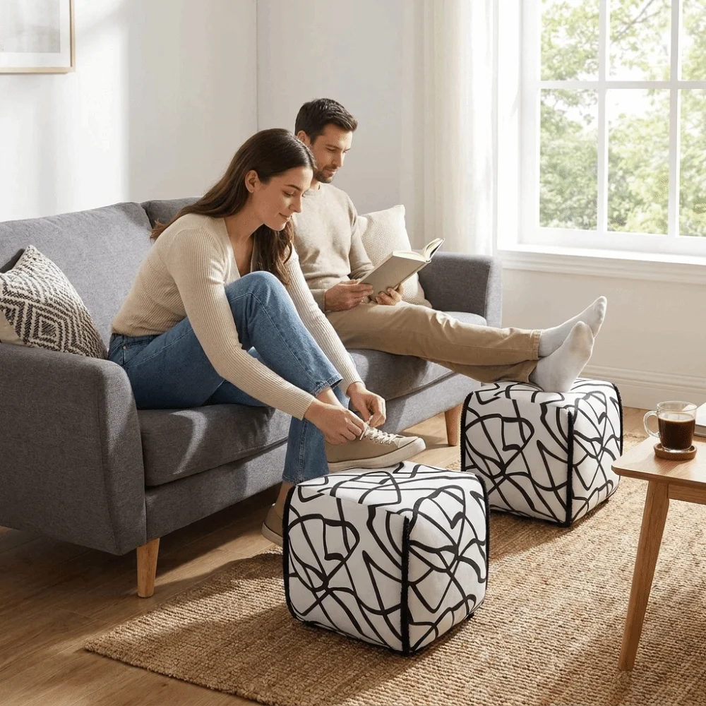 linen-fabric-ottoman-stool-square-shape-soft-upholstered-seat-pouf-padded-seat-resilient-sponge-square-ottoman-indoor-home-use