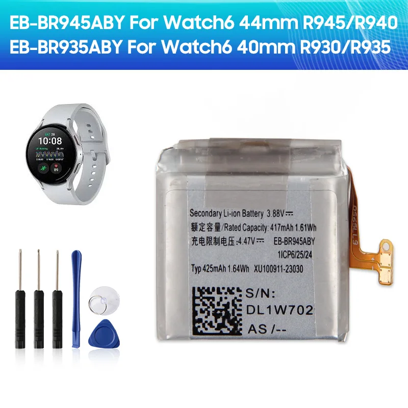 

EB-BR945ABY EB-BR935ABY Replacement Battery For Samsung Galaxy Watch6 Watch 6 R945/R940 R930/R935 40mm 44mm Watch Batteries