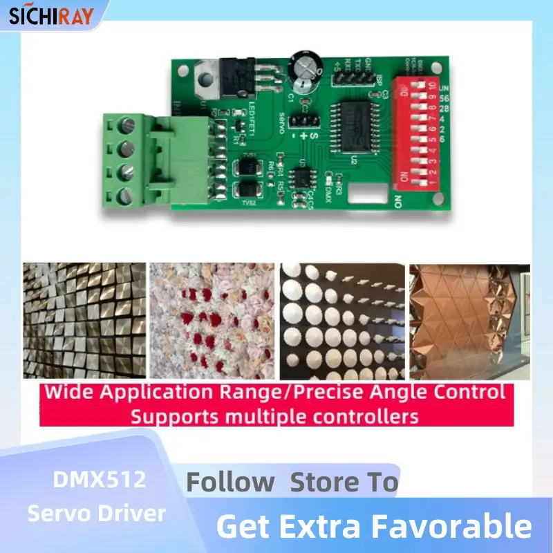 1-Channel DMX512 Servo Driver Motor Controller Module Electronic Kits Support Canon Sear For Induction Device Free Test Software