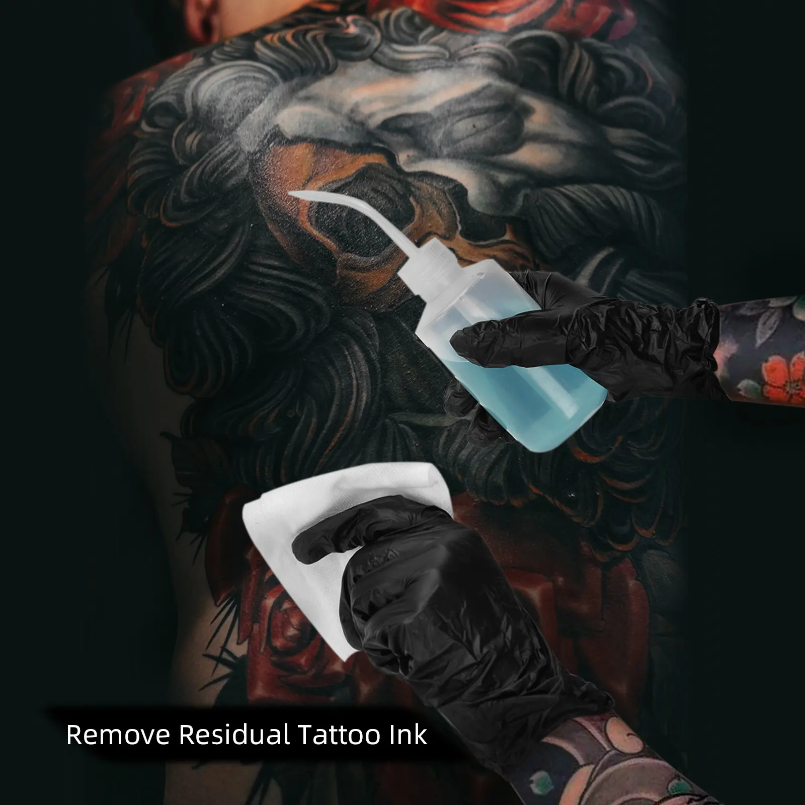 250ml Tattoo Bottle Squeeze Green Soap Diffuser Bottles Tattoo Accessories Supply Non-Spray Wash Lab Watering Flowers Bottle