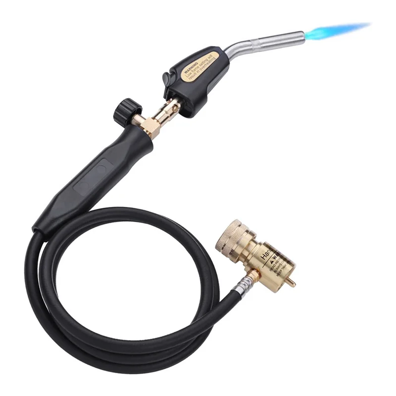 ABDJ-Propane Torch Hand Hose Adjustable Propane Torch Lighter, Kitchen Cooking Torch Maximum Operating Temperature 1900℃/3600℉