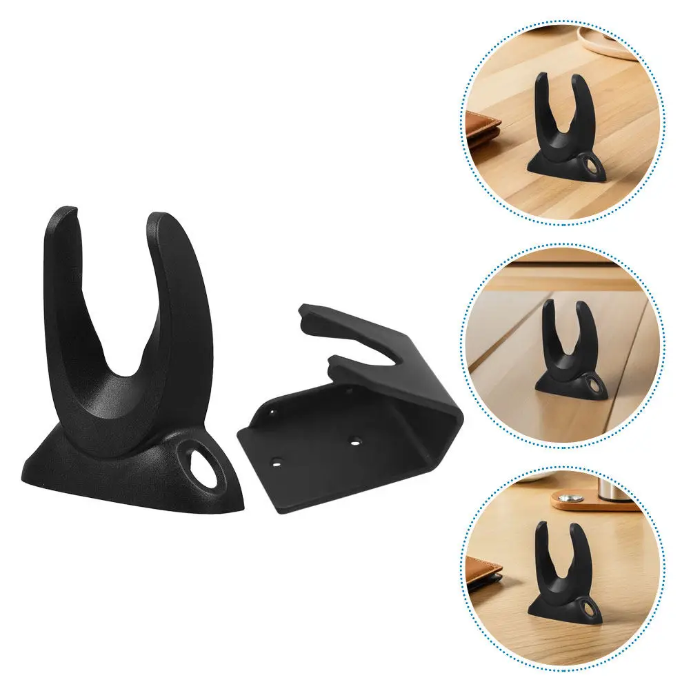 2Pcs Sleek Sturdy Barcode Scanner Stand Holder Wall Mount Desk Leg Bracket Universal Fit for Handheld Code Reader Retail