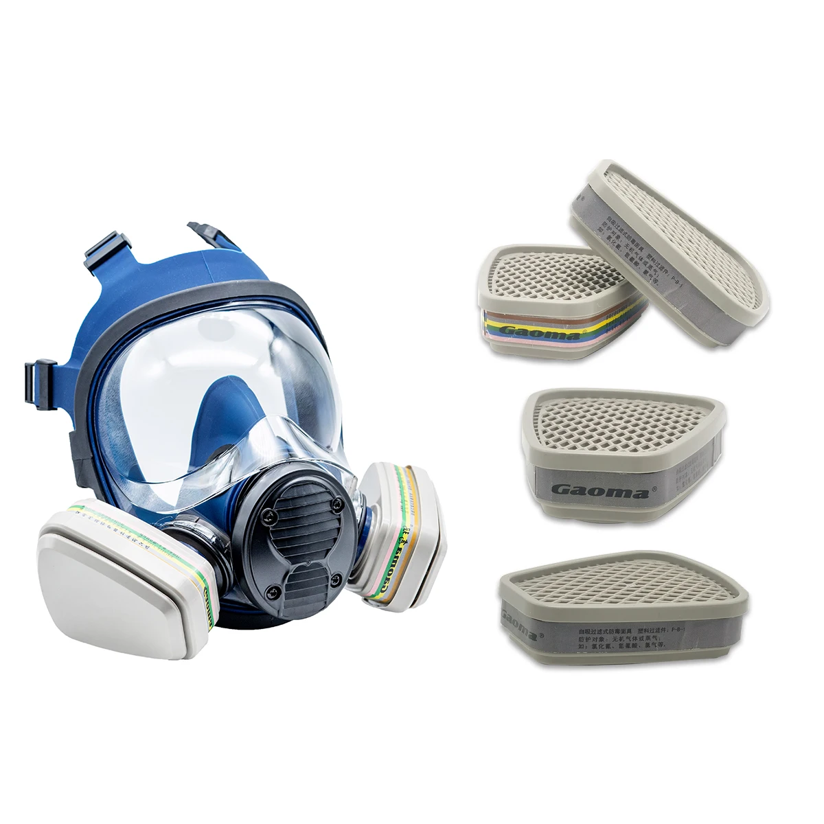 Custom Red Survival Self Protection Radiation Attack Worker Shield Respir Filter Full Face Respiratore Gas Mask