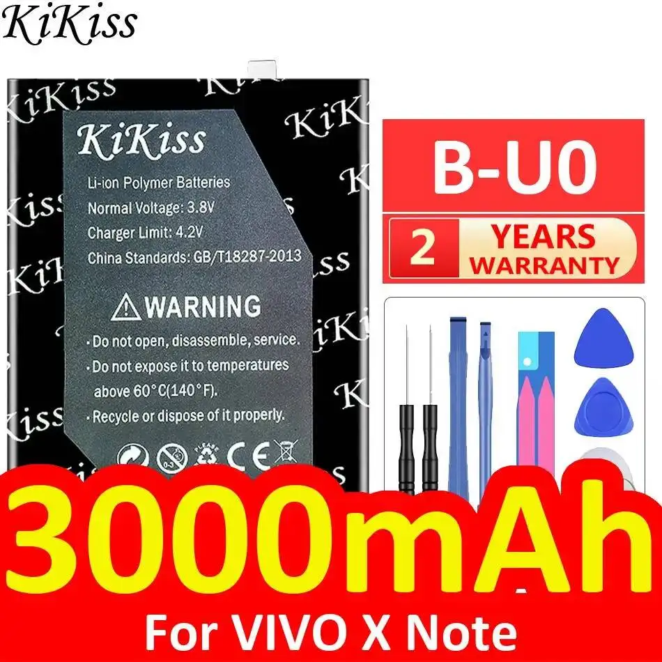 

Mobile Phone Battery Long Lasting Reliable Power 3000Mah B-U0 For Vivo X Note